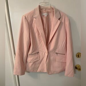 New York and Company light pink and black blazer 18